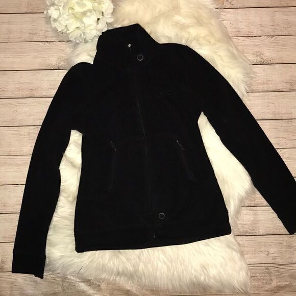 Oakley Black Zip Up Fleece Jacket - Picture 1 of 7